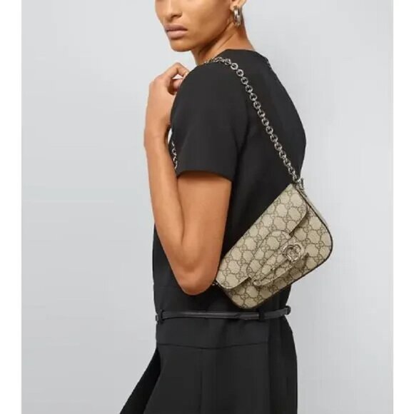 NEW Gucci GG Supreme Monogram 1955 Horsebit Mini Shoulder Bag 774209 - Picture 2 of 13